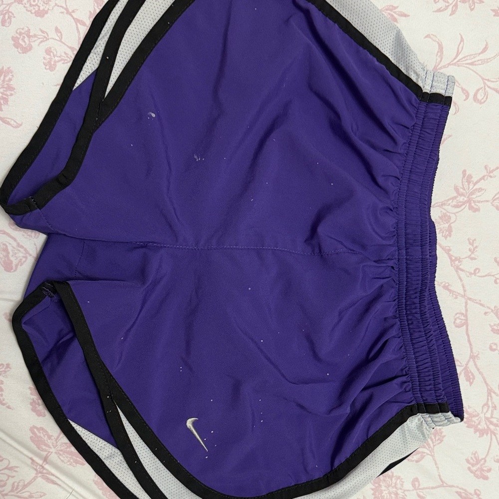 Nike Purple and Black Sports Shorts